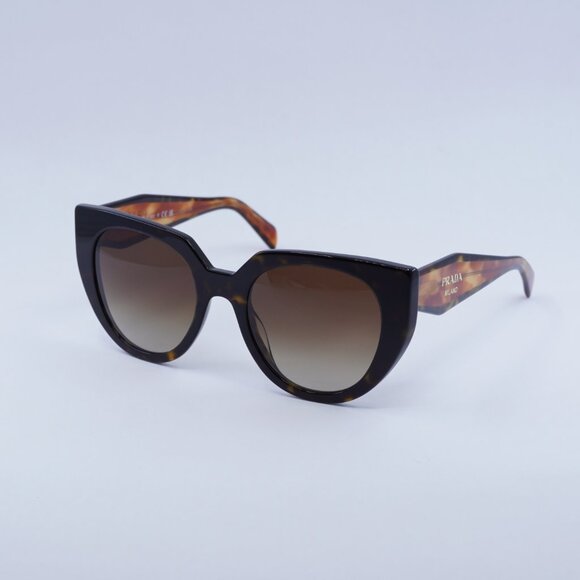 ?️ New Prada PR14WS 2AU6S1 Sunglasses - Havana Frame, Brown Gradient Lenses main image 8